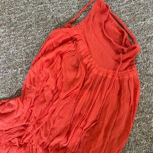 Free People Orange Maxi Dress